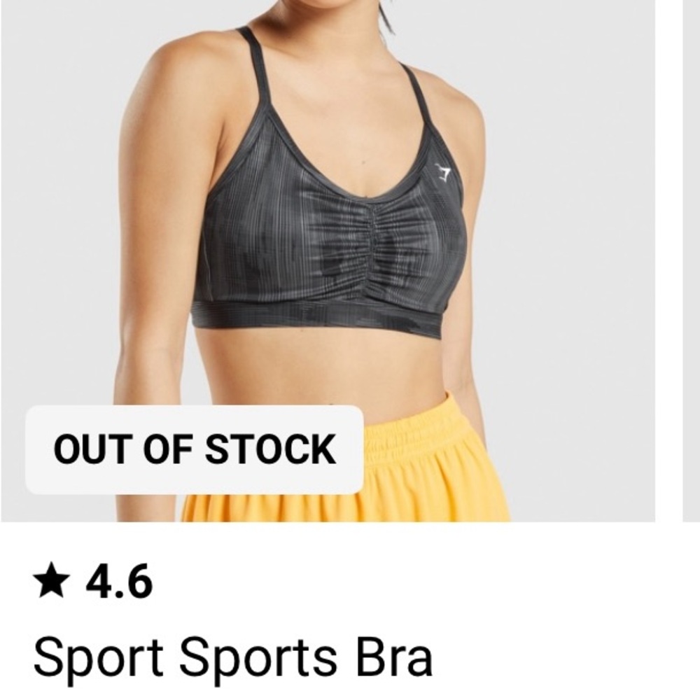 NWT Gymshark Sports Bra